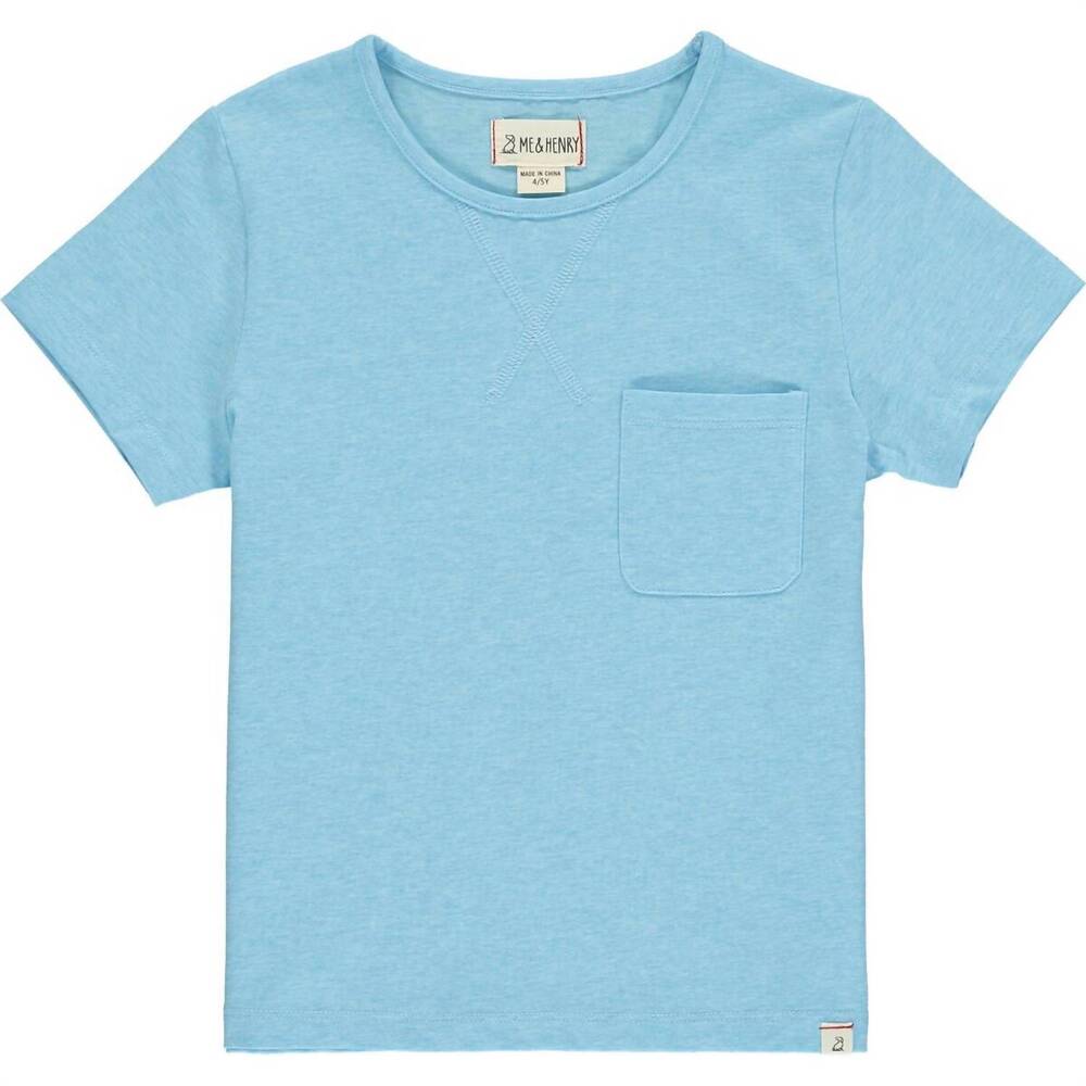 NEW ME & HENRY boy's sports tee in aqua